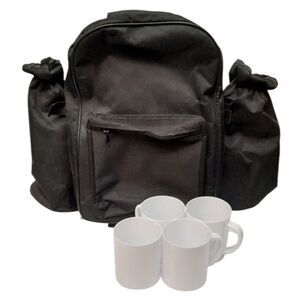 💚 Picnic Backpack With 4 Cups
